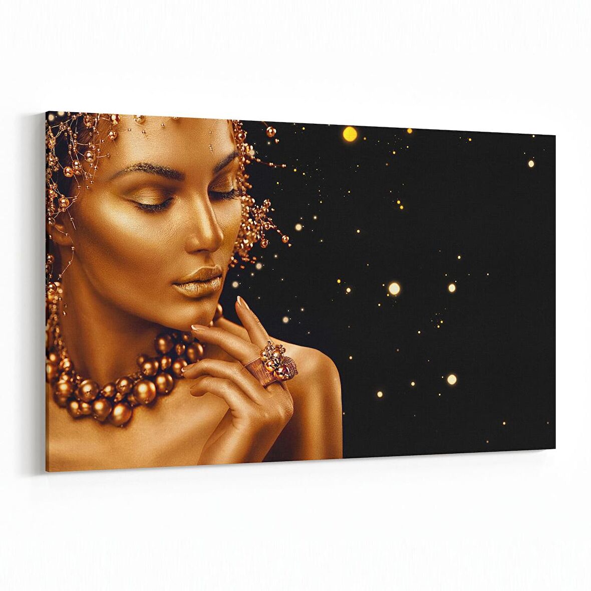 Olla 16947Y Model / Manken Görseli Yatay Kanvas Tablo (Ölçü: 30X20)