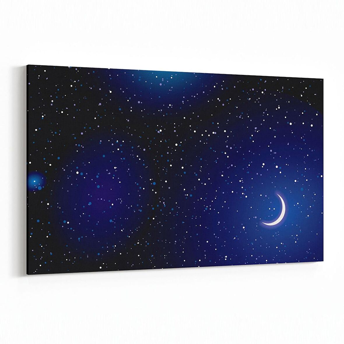 Olla 14874Y Gece Gökyüzü Görseli Yatay Kanvas Tablo (Ölçü: 45X30)