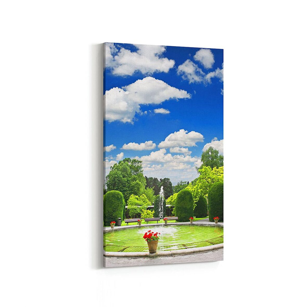 Olla 18963DD Yapı Görseli Dikey Dar Kanvas Tablo (Ölçü: 30X60)