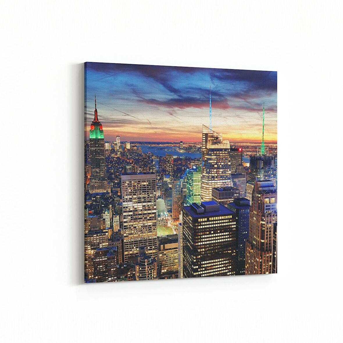 Olla 17979K Yapı Görseli Kare Kanvas Tablo (Ölçü: 25X25)