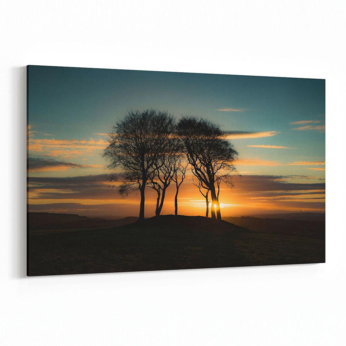 Olla 15896Y Günbatımı Görseli Yatay Kanvas Tablo (Ölçü: 30X20)