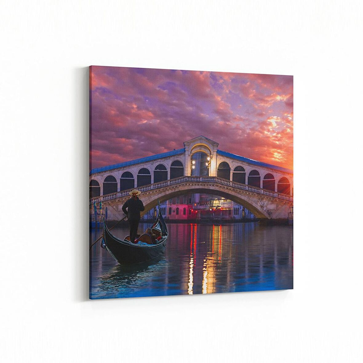 Olla 18921K4 Yapı Görseli Kare 4'lü Kanvas Tablo (Ölçü: 145X145)