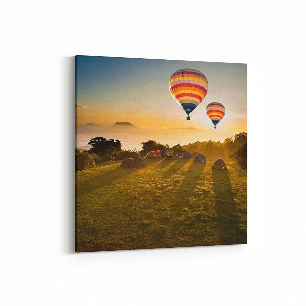 Olla 13891K Doğa / Manzara Görseli Kare Kanvas Tablo (Ölçü: 30X30)