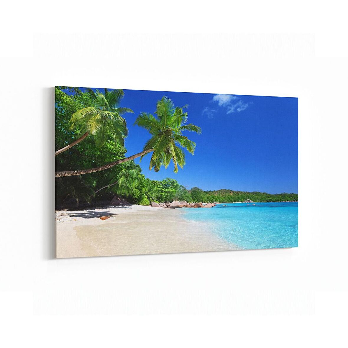 Olla 16383Y Kumsal / Sahil Görseli Yatay Kanvas Tablo (Ölçü: 90X60)
