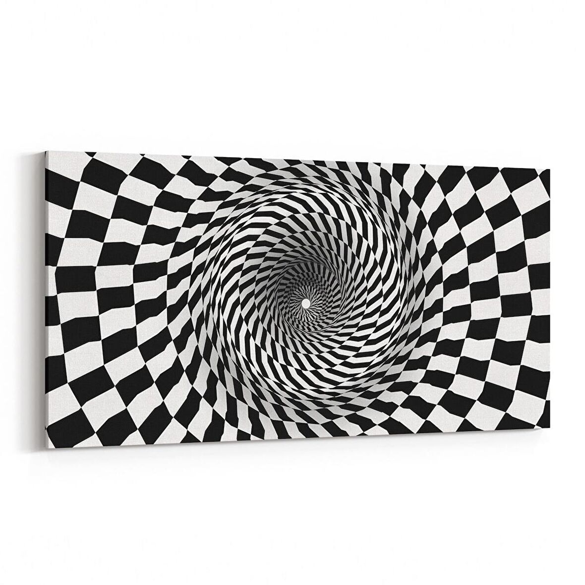 Olla 10239YD Abstract Girdap Görsel Yatay Dar Kanvas Tablo (Ölçü: 60X30)