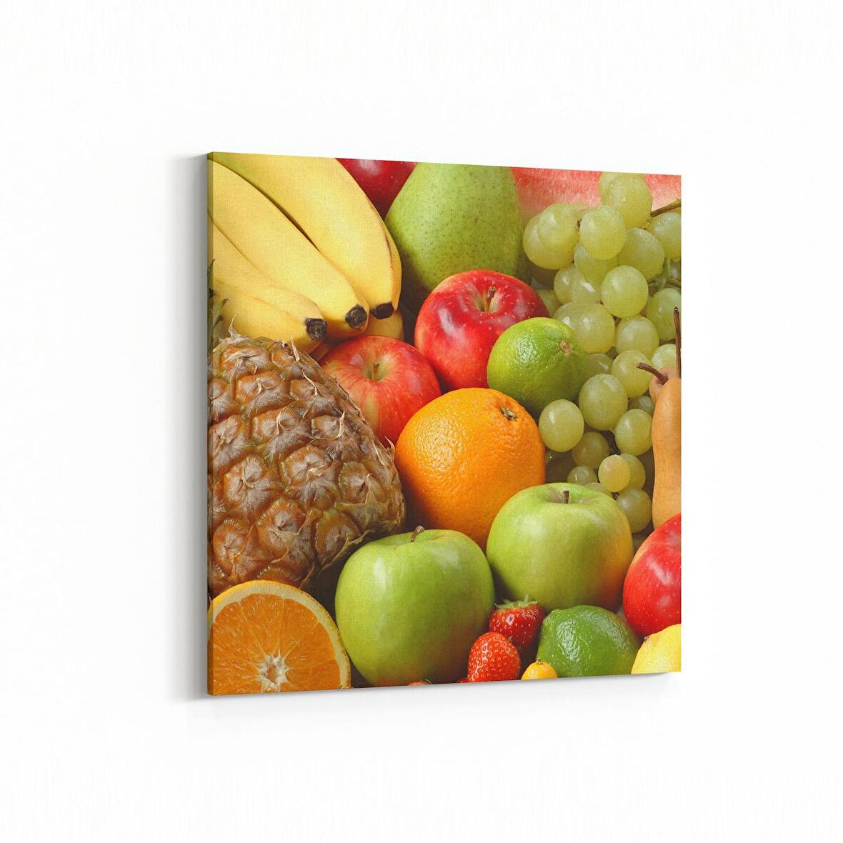 Olla 15082K Gıda Görseli Kare Kanvas Tablo (Ölçü: 25X25)
