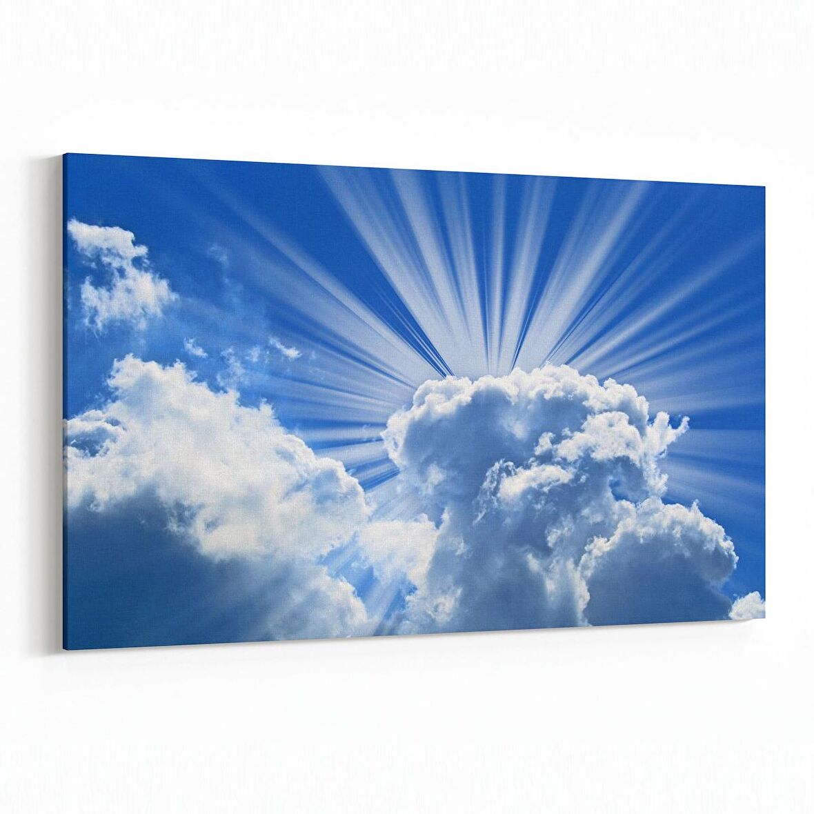 Olla 15759Y Gökyüzü Bulut Görseli  Yatay Kanvas Tablo (Ölçü: 150X100)