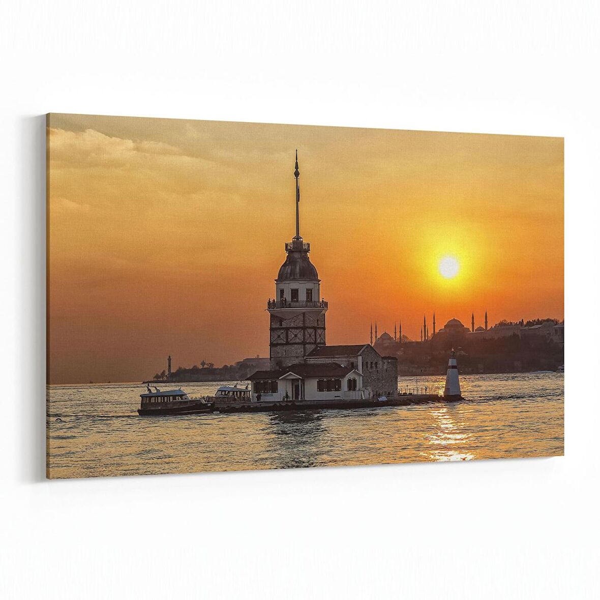 Olla 16058Y Günbatımı Görseli Yatay Kanvas Tablo (Ölçü: 45X30)