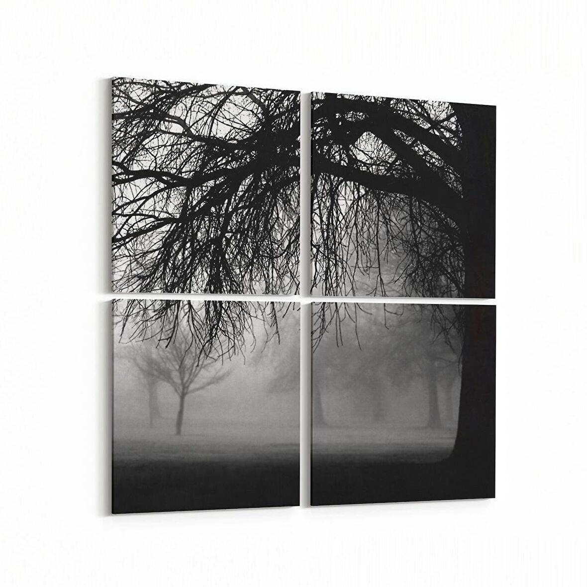 Olla 13652K4 Doğa / Manzara Görseli Kare 4'lü Kanvas Tablo (Ölçü: 65X65)