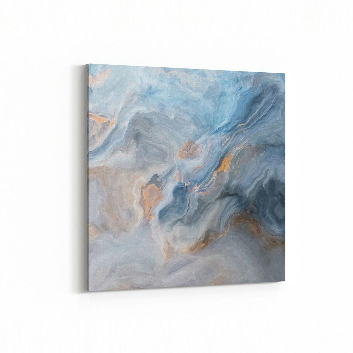 Olla 16664K Mermer Desen Görsel Kare Kanvas Tablo (Ölçü: 25X25)