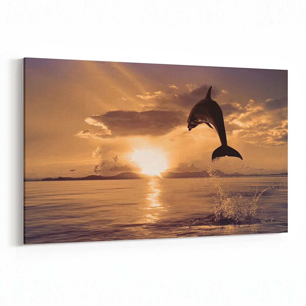 Olla 16066Y Günbatımı Görseli Yatay Kanvas Tablo (Ölçü: 150X100)