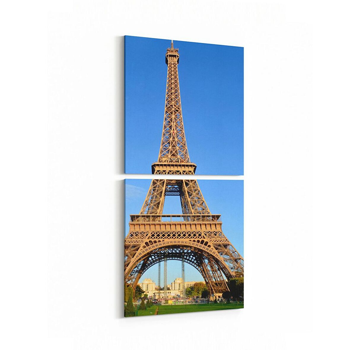 Olla 18347KD Yapı Görseli Kare 2'li Dikey Kanvas Tablo (Ölçü: 30X65)