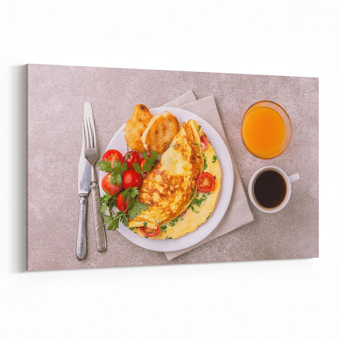 Olla 15018Y Gıda Görseli Yatay Kanvas Tablo (Ölçü: 90X60)