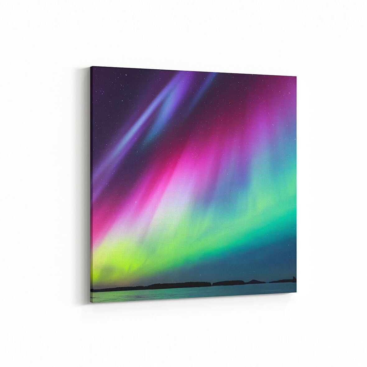 Olla 10353K Abstract Görsel Kare Kanvas Tablo (Ölçü: 100X100)