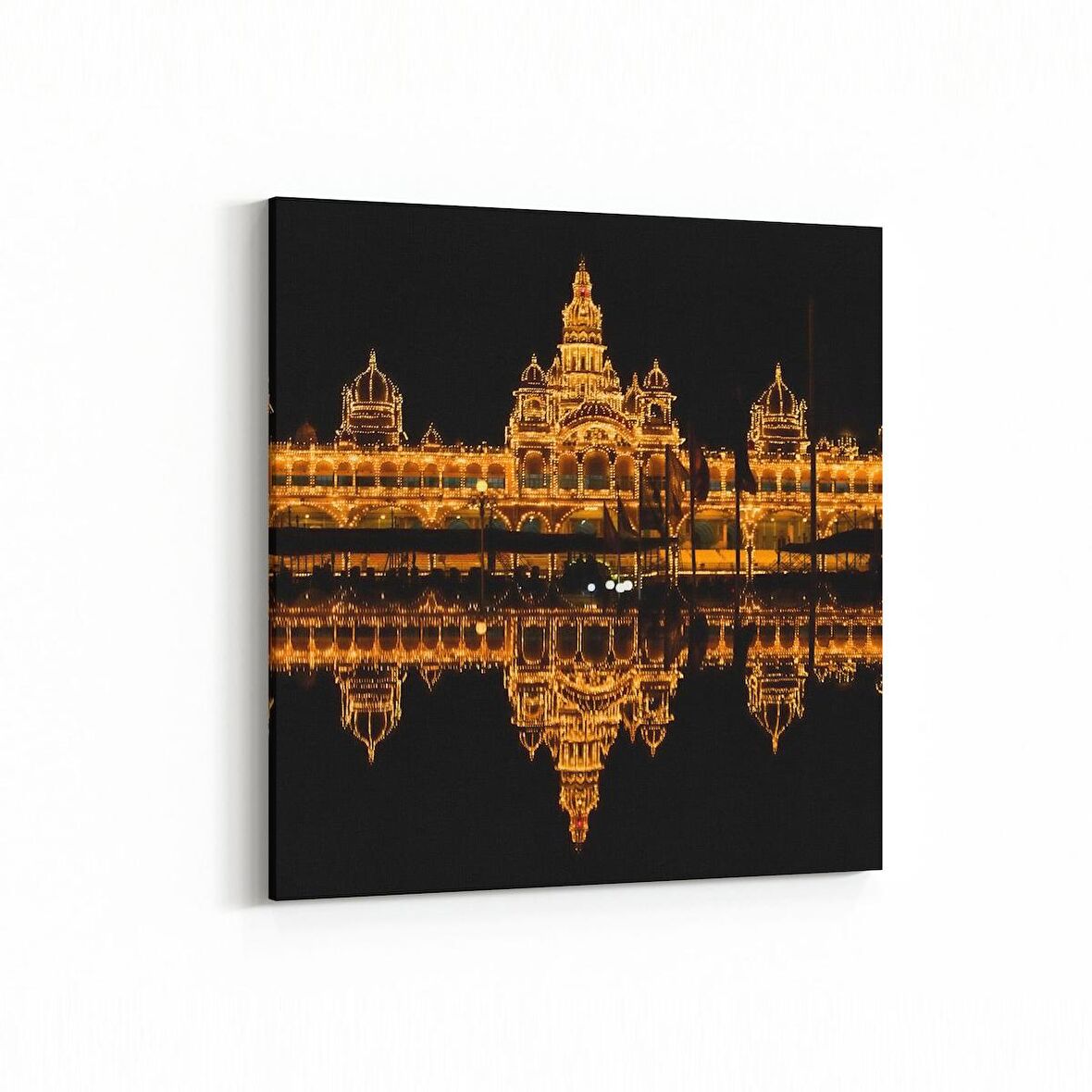 Olla 18884K Yapı Görseli Kare Kanvas Tablo (Ölçü: 25X25)