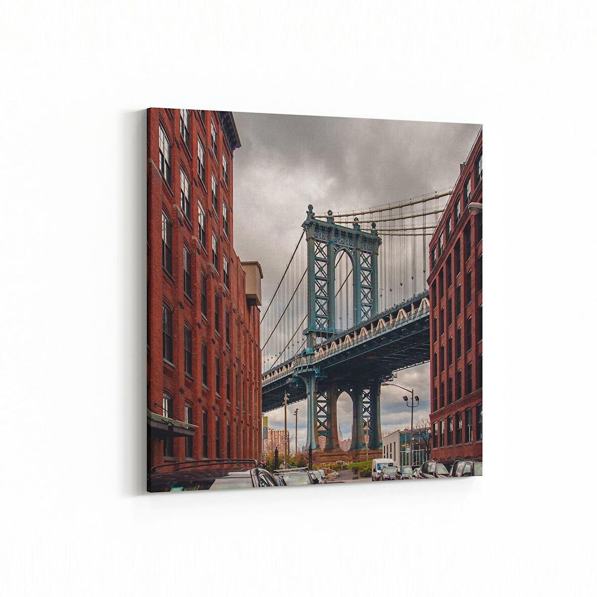 Olla 18519K Yapı Görseli Kare Kanvas Tablo (Ölçü: 100X100)