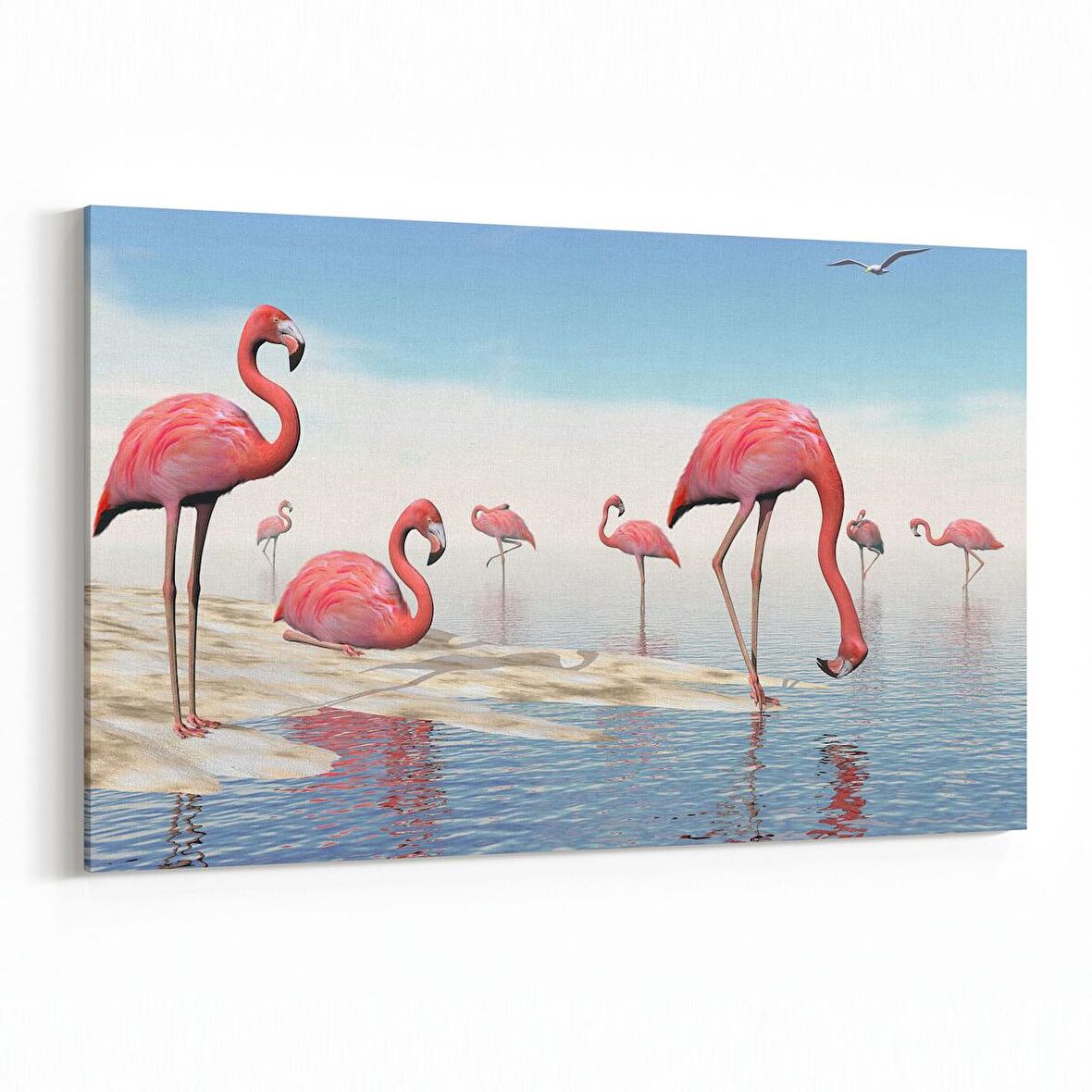 Olla 12546Y Hayvanlar Alemi Görseli Yatay Kanvas Tablo (Ölçü: 70X50)