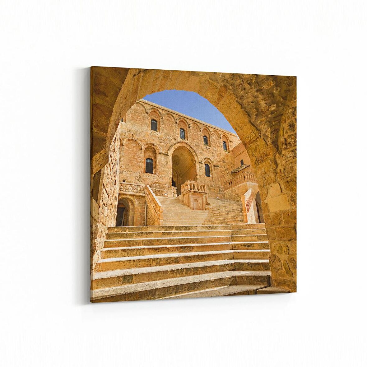 Olla 18734K4 Yapı Görseli Kare 4'lü Kanvas Tablo (Ölçü: 125X125)