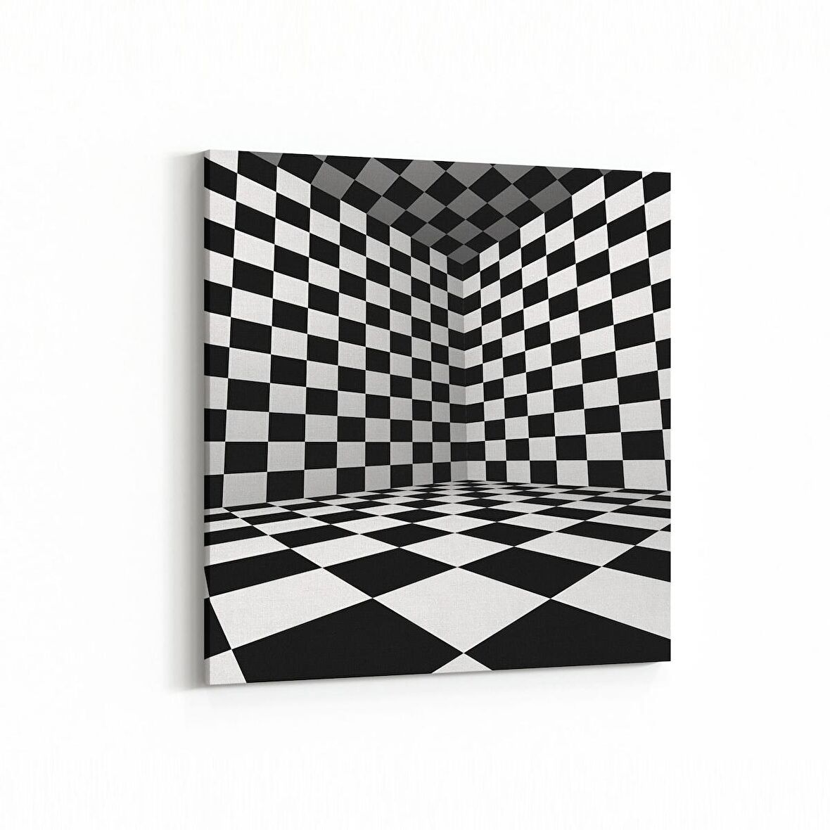 Olla 10233K Abstract Girdap Görsel Kare Kanvas Tablo (Ölçü: 30X30)