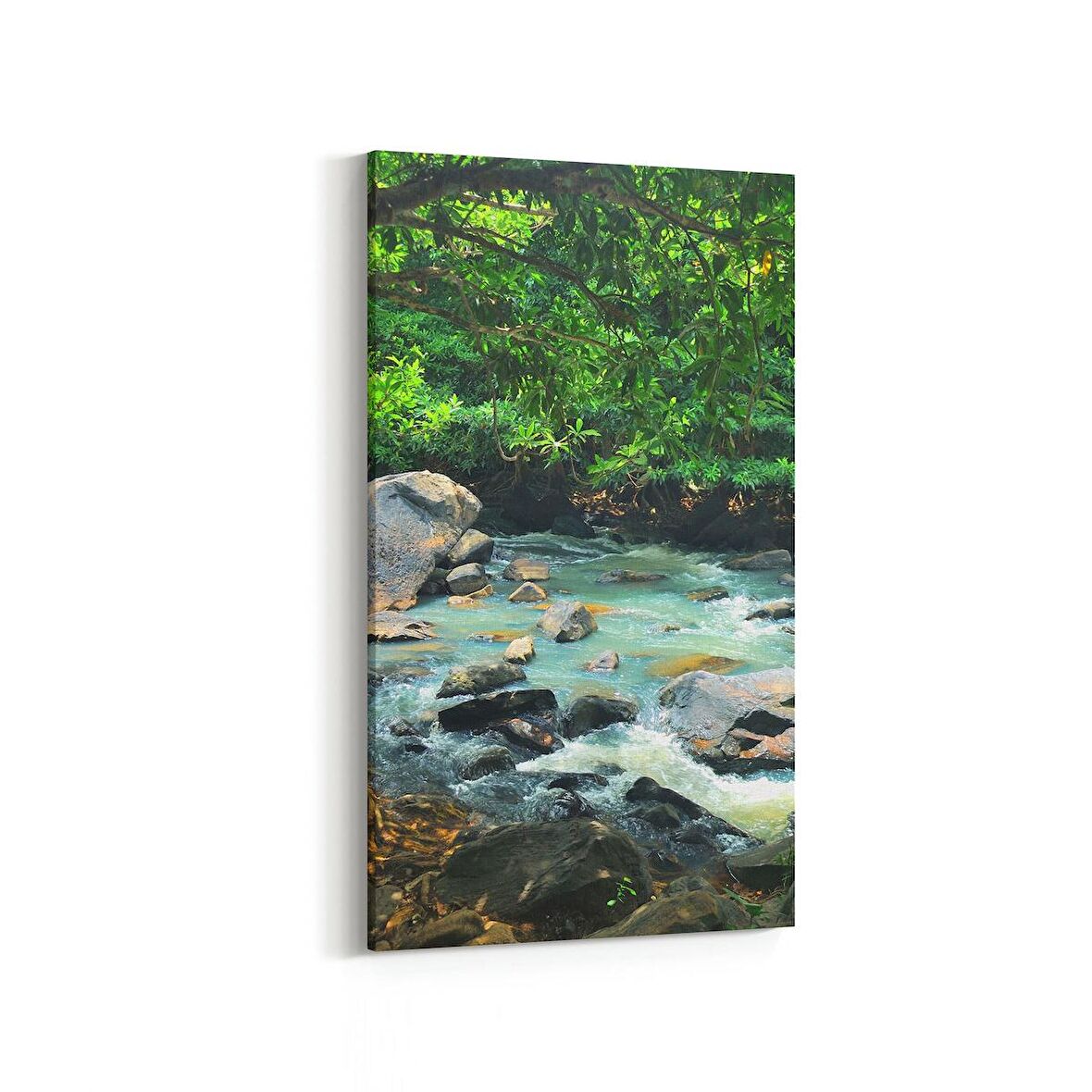 Olla 13217DD Doğa / Manzara Görseli Dikey Dar Kanvas Tablo (Ölçü: 40X80)