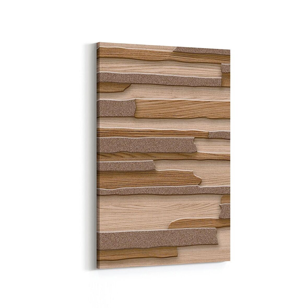 Olla 11972D Ahşap Desen Görseli Dikey Kanvas Tablo (Ölçü: 20X30)