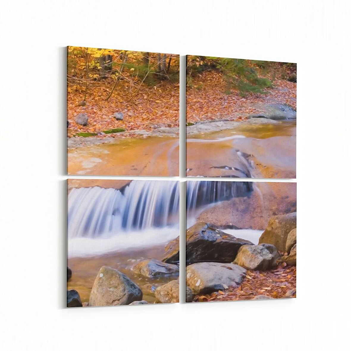Olla 13722K4 Doğa / Manzara Görseli Kare 4'lü Kanvas Tablo (Ölçü: 145X145)