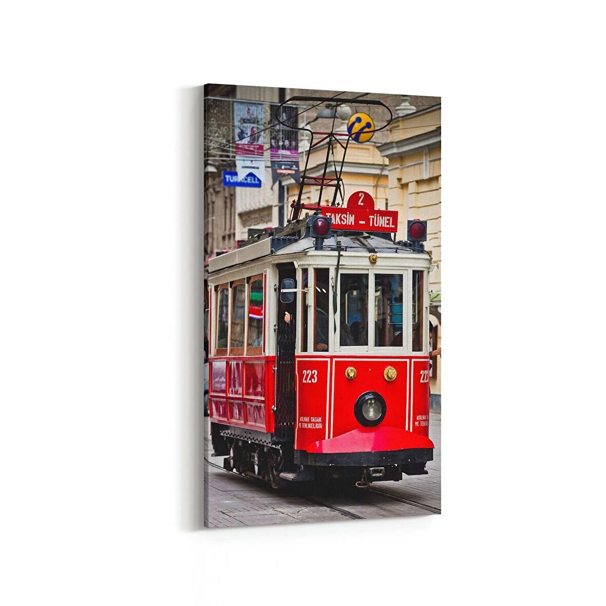 Olla 18414DD Yapı Görseli Dikey Dar Kanvas Tablo (Ölçü: 60X120)