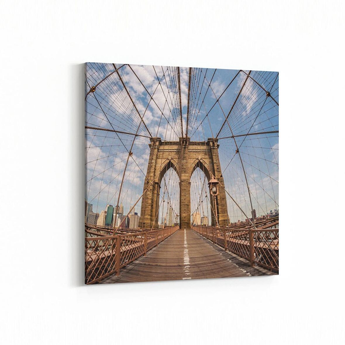 Olla 18301K Yapı Görseli Kare Kanvas Tablo (Ölçü: 100X100)