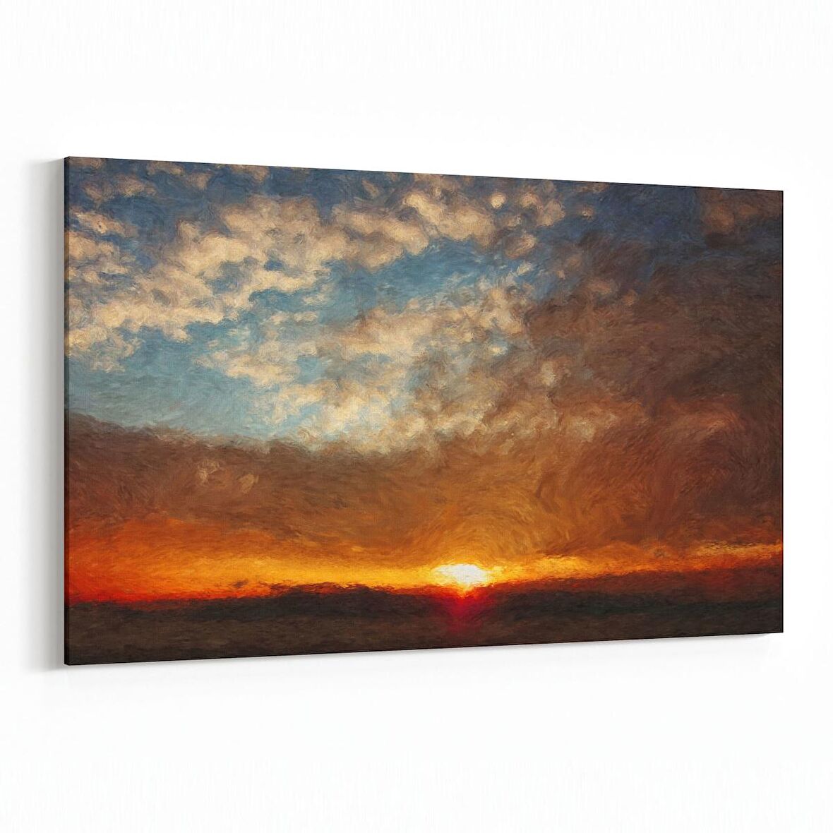 Olla 16118Y Günbatımı Görseli Yatay Kanvas Tablo (Ölçü: 45X30)