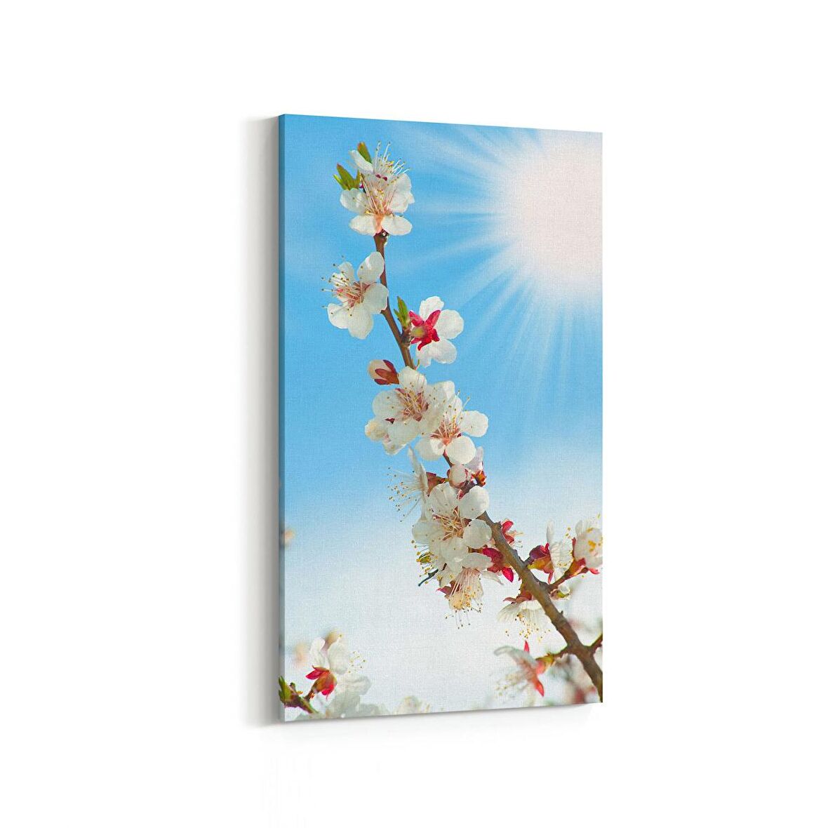 Olla 10904DD Ağaç Görseli Dikey Dar Kanvas Tablo (Ölçü: 60X120)