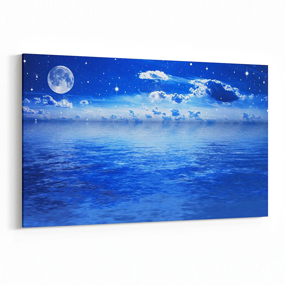 Olla 14778Y Gece Gökyüzü Görseli Yatay Kanvas Tablo (Ölçü: 70X50)