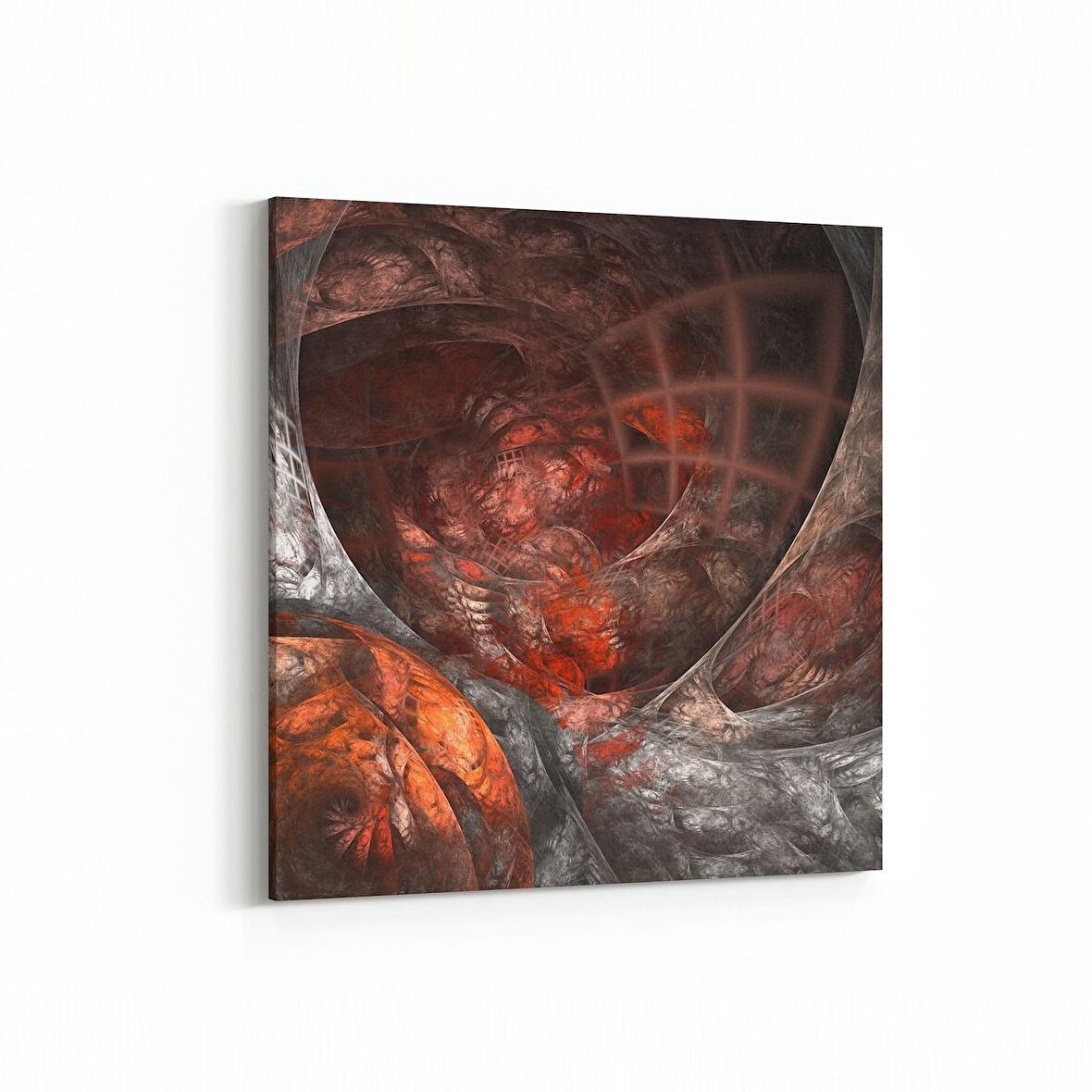 Olla 10419K Abstract Görsel Kare Kanvas Tablo (Ölçü: 25X25)