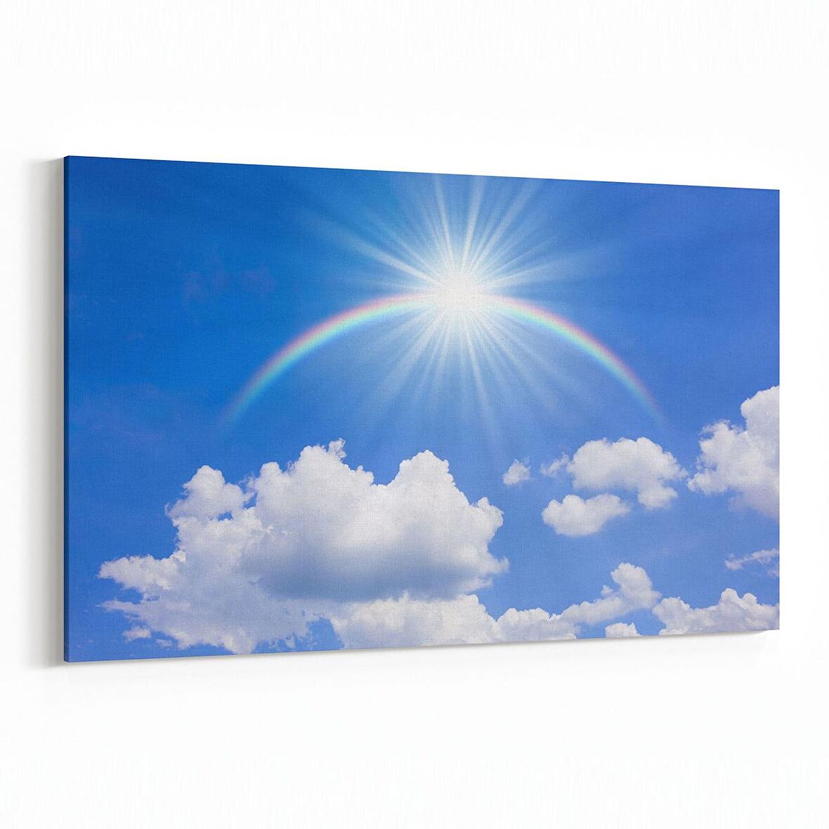 Olla 15655Y Gökyüzü Bulut Görseli  Yatay Kanvas Tablo (Ölçü: 45X30)