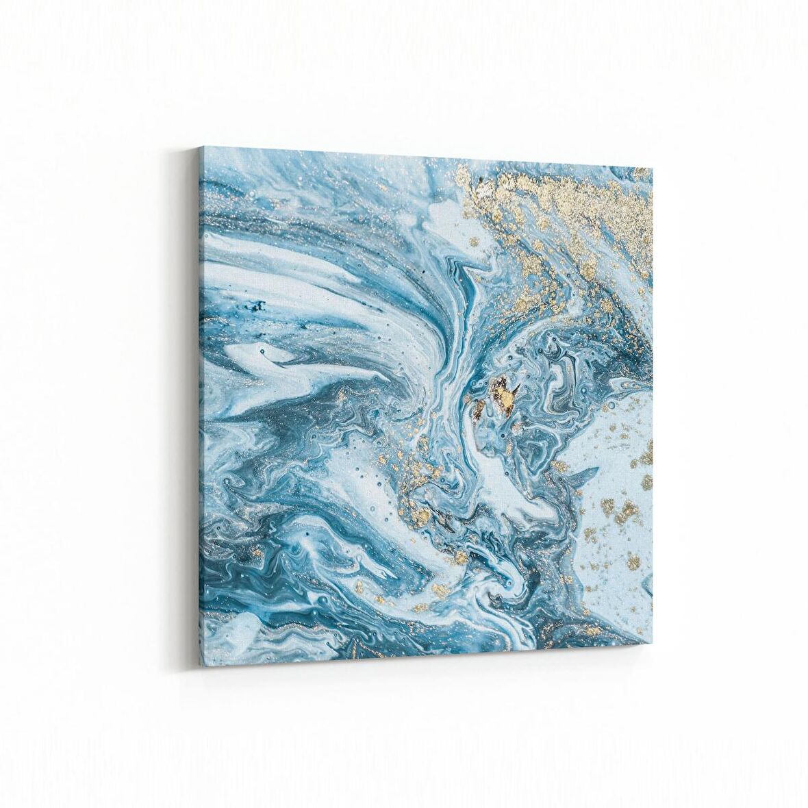 Olla 16647K Mermer Desen Görsel Kare Kanvas Tablo (Ölçü: 30X30)