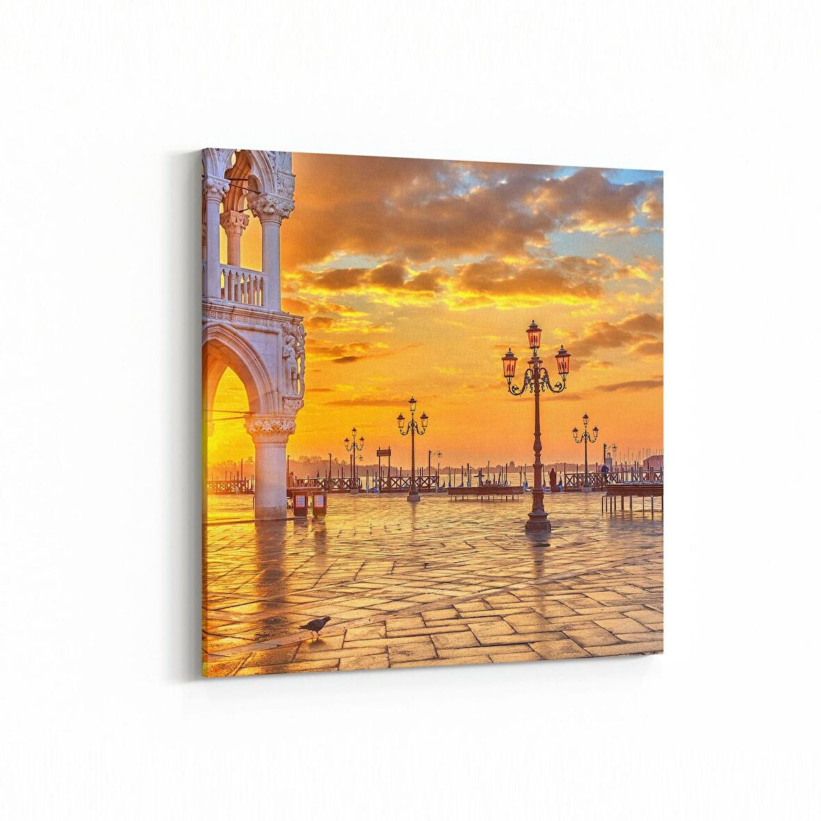 Olla 18270K4 Yapı Görseli Kare 4'lü Kanvas Tablo (Ölçü: 65X65)