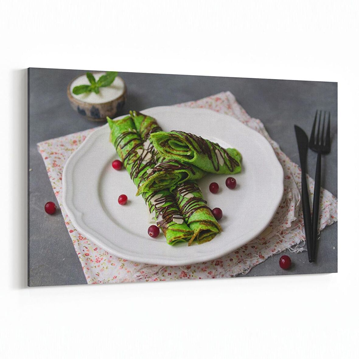 Olla 15044Y Gıda Görseli Yatay Kanvas Tablo (Ölçü: 45X30)