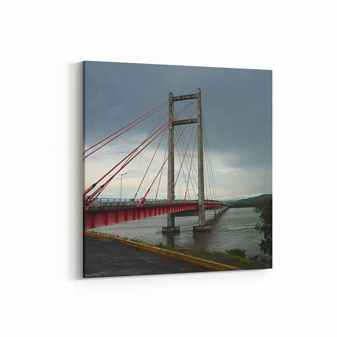 Olla 17951K Yapı Görseli Kare Kanvas Tablo (Ölçü: 25X25)