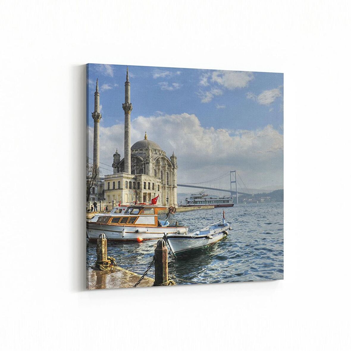 Olla 18813K Yapı Görseli Kare Kanvas Tablo (Ölçü: 30X30)