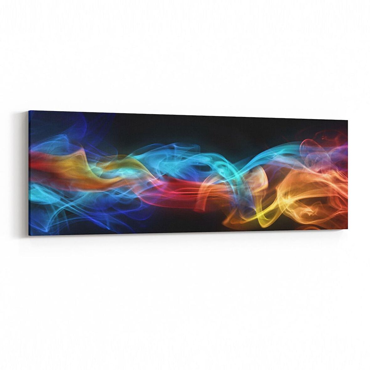 Olla 10346YI Abstract Görsel Yatay İnce Kanvas Tablo (Ölçü: 90X30)