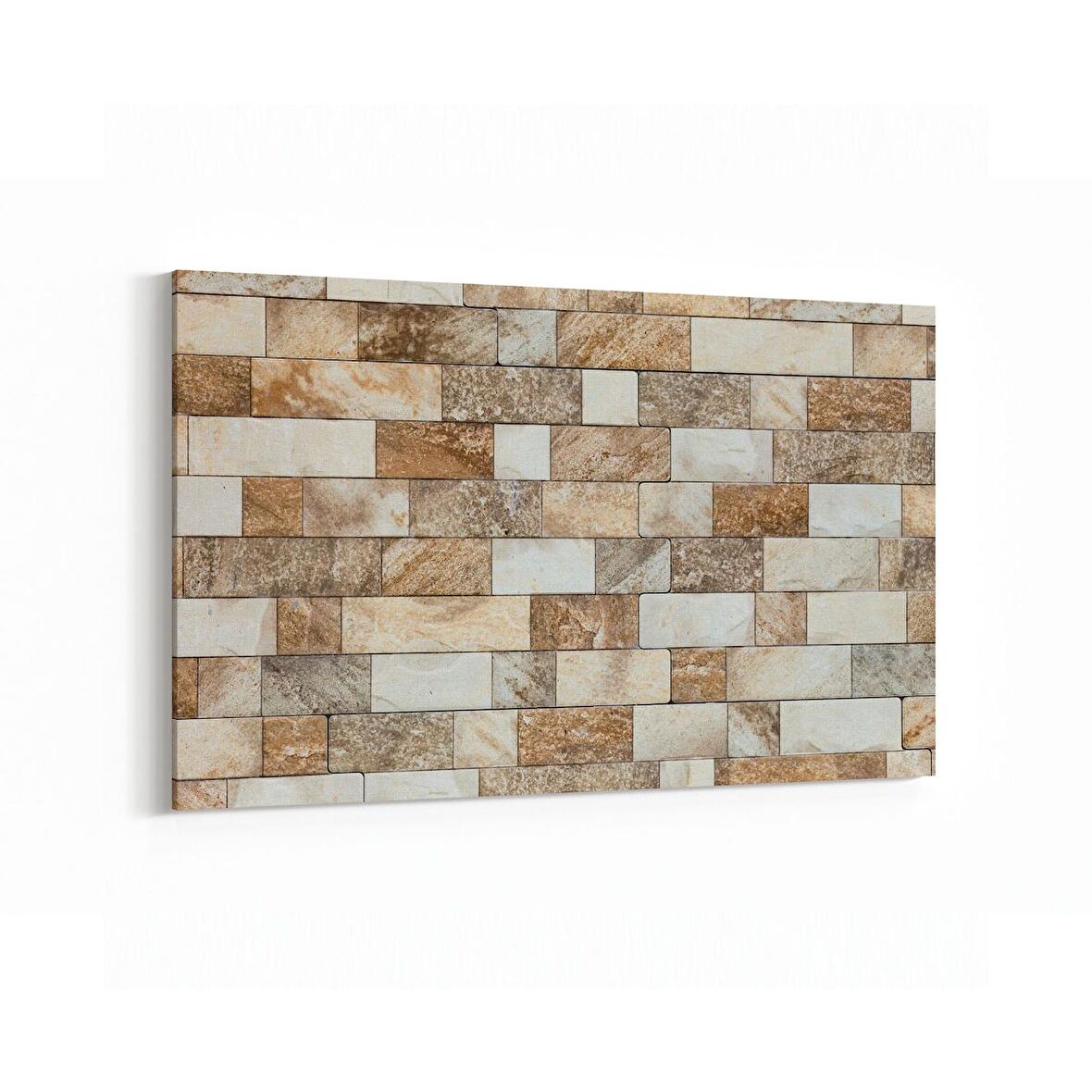 Olla 17437Y Taş / Tuğla Görseli Yatay Kanvas Tablo (Ölçü: 45X30)