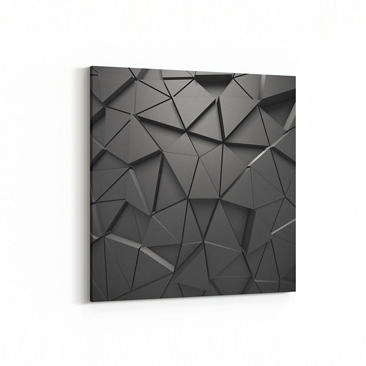 Olla 10041K Abstract 3 Boyut Görsel Kare Kanvas Tablo (Ölçü: 25X25)