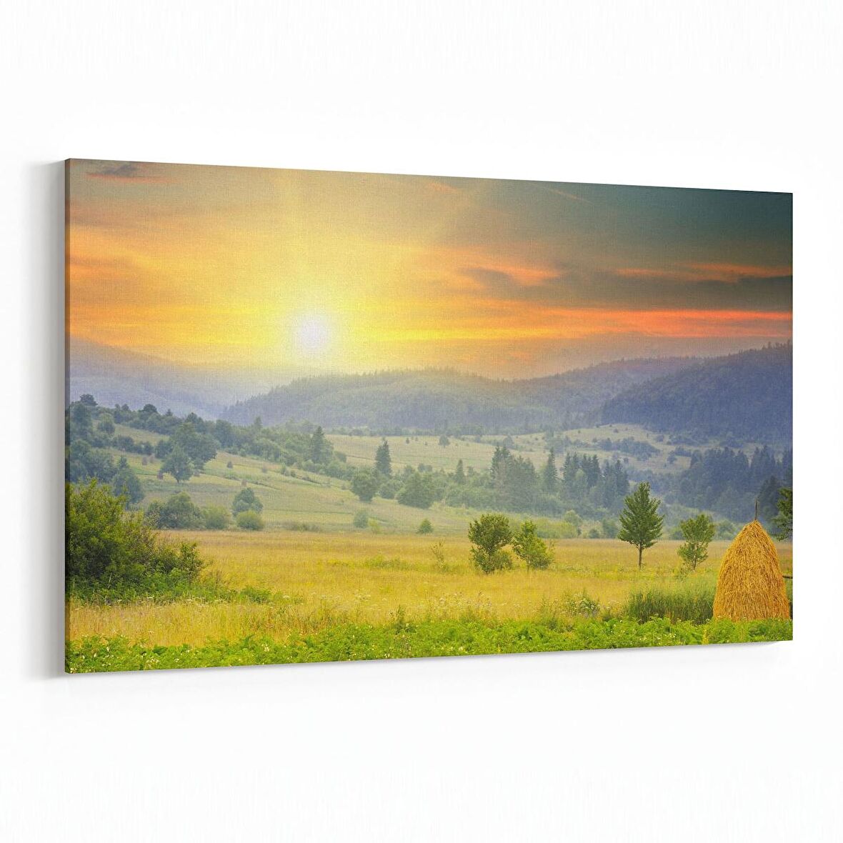 Olla 16005Y Günbatımı Görseli Yatay Kanvas Tablo (Ölçü: 45X30)