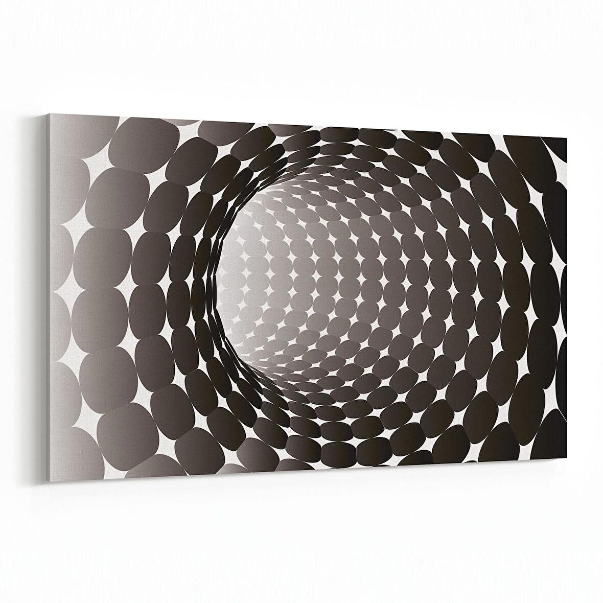 Olla 10263Y Abstract Girdap Görsel Yatay Kanvas Tablo (Ölçü: 70X50)