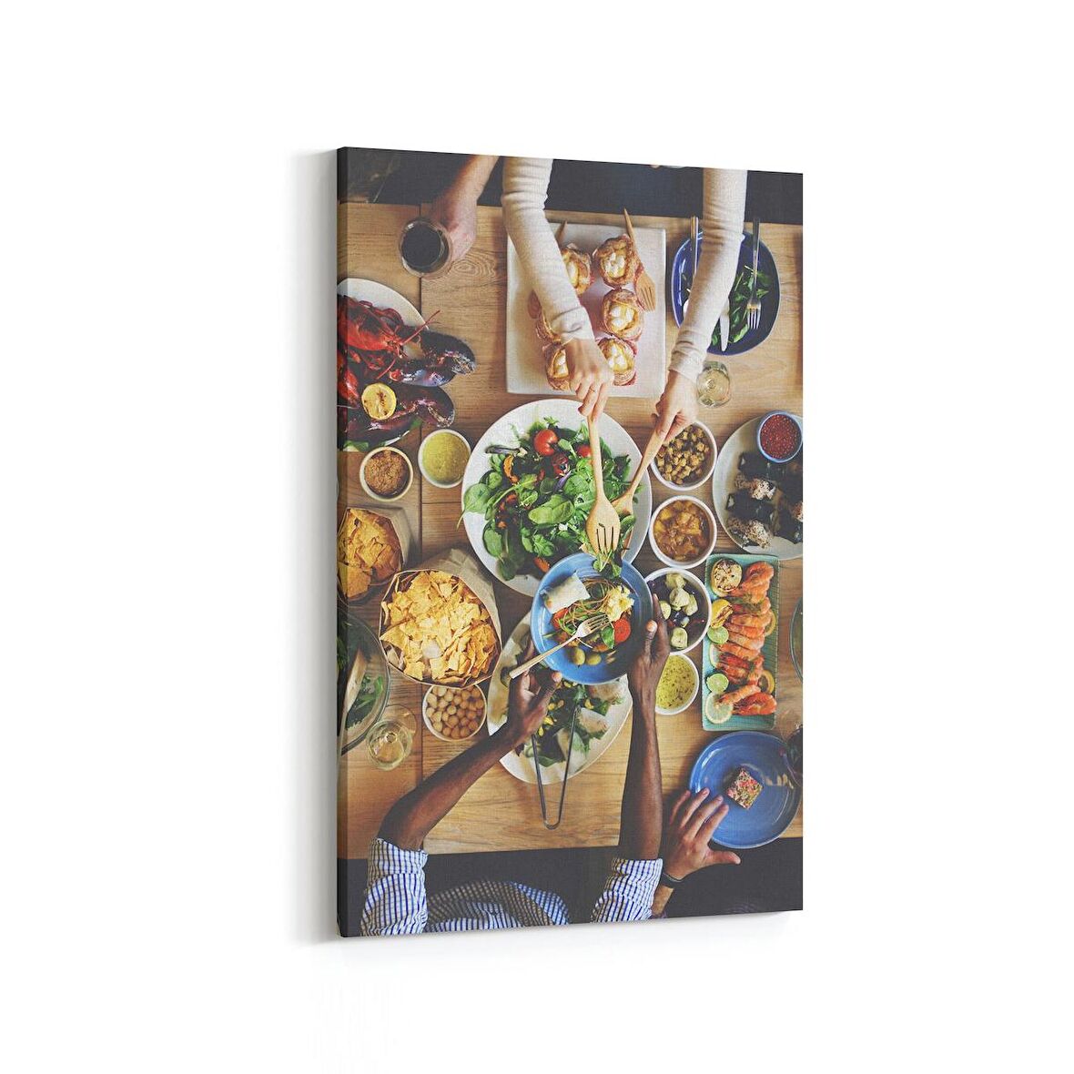 Olla 15185D Gıda Görseli Dikey Kanvas Tablo (Ölçü: 20X30)