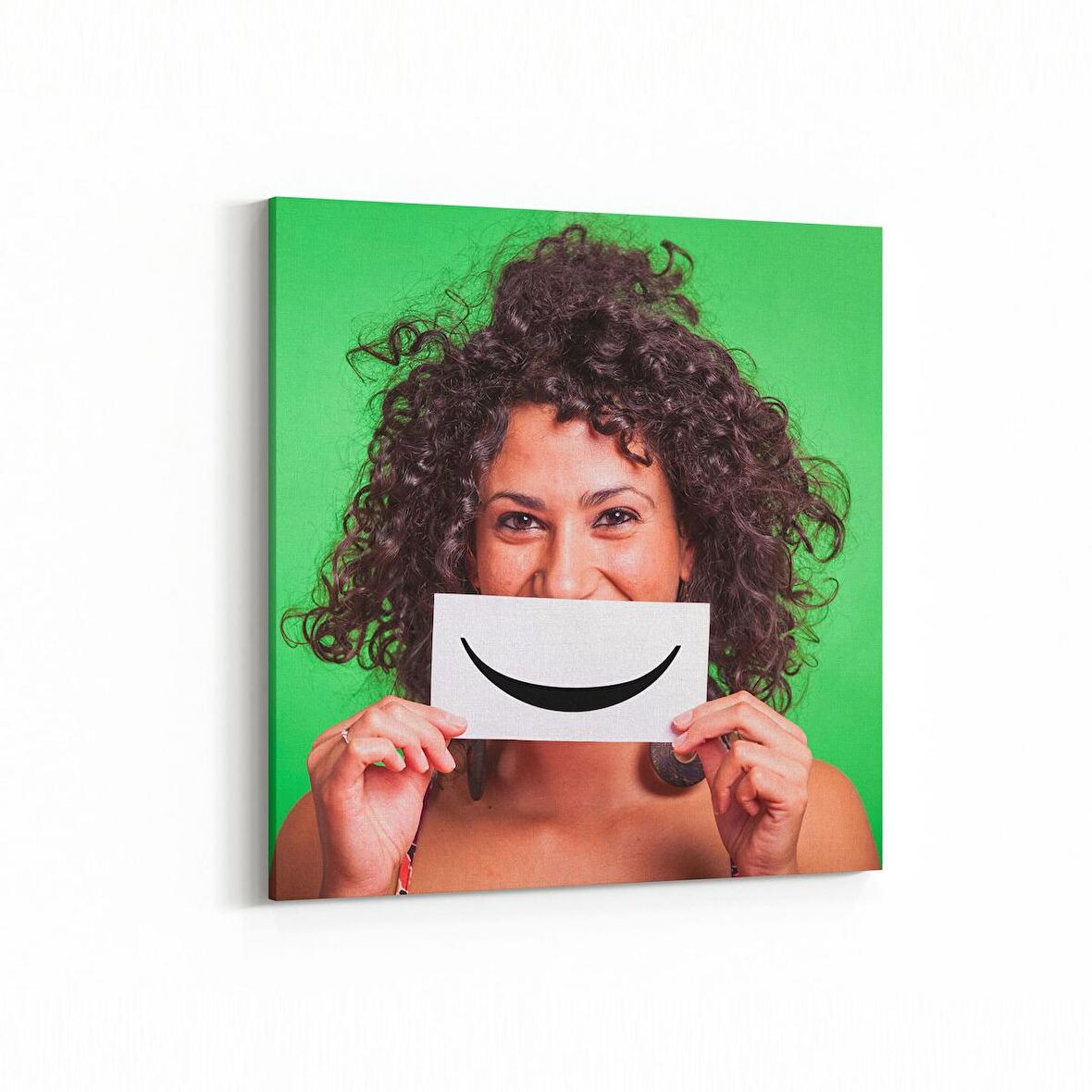 Olla 16776K Model / Manken Görseli Kare Kanvas Tablo (Ölçü: 25X25)