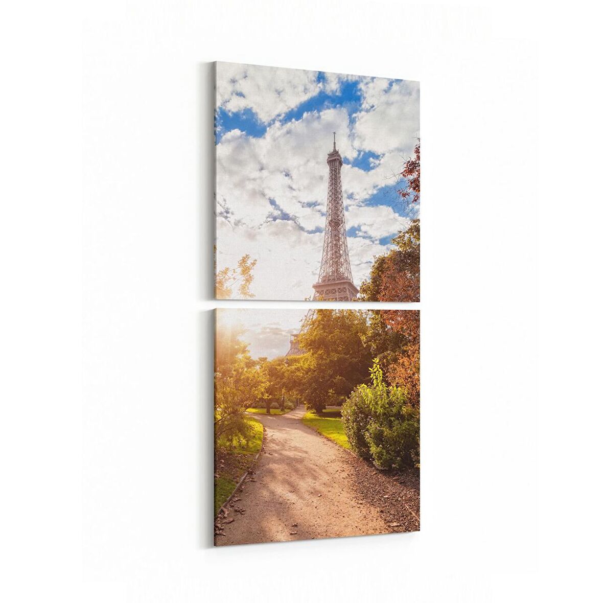 Olla 18470KD Yapı Görseli Kare 2'li Dikey Kanvas Tablo (Ölçü: 30X65)