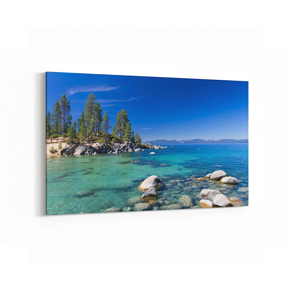 Olla 16621Y Kumsal / Sahil Görseli Yatay Kanvas Tablo (Ölçü: 45X30)