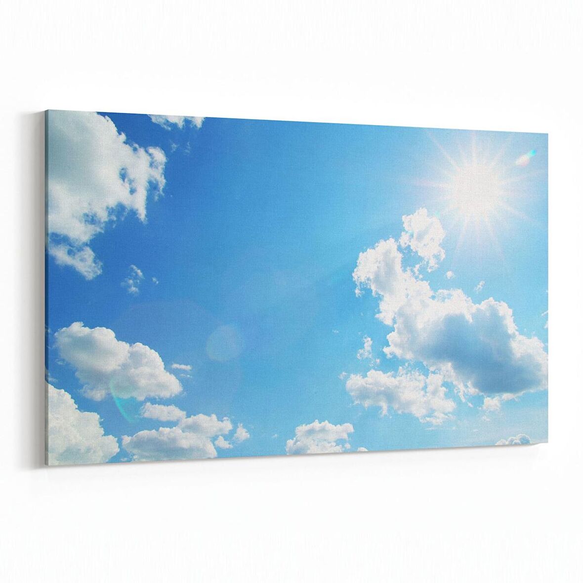 Olla 15710Y Gökyüzü Bulut Görseli  Yatay Kanvas Tablo (Ölçü: 45X30)