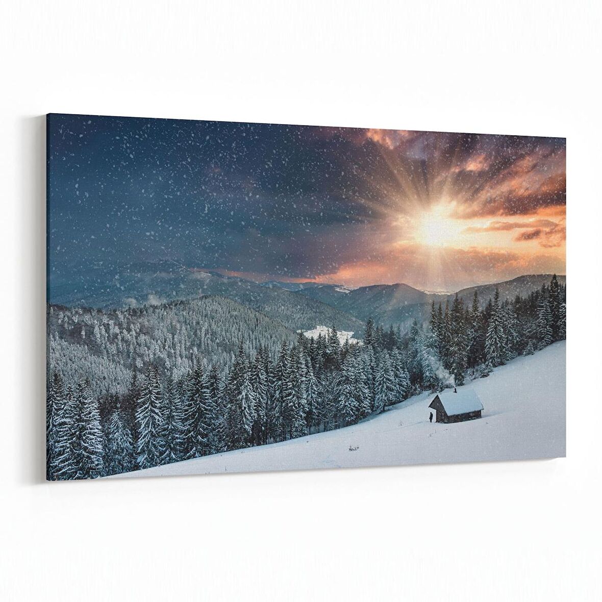 Olla 16023Y Günbatımı Görseli Yatay Kanvas Tablo (Ölçü: 90X60)