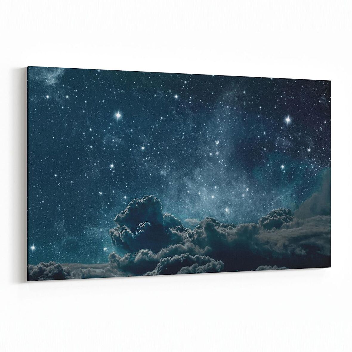 Olla 14813Y Gece Gökyüzü Görseli Yatay Kanvas Tablo (Ölçü: 150X100)